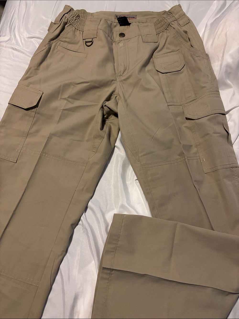 5.11 Tactical Straight-Leg Cargo Pants in Tan
